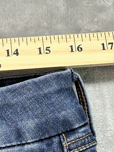 Seven7 Womens Sz 14 Designer Jeans Blue Tummyless High Rise Skinny Stretch Denim - Picture 9 of 14