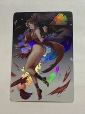 Mai Shiranui King Of Fighters Sexy Goddess Waifu Card Girl Holo Anime Hot KOF