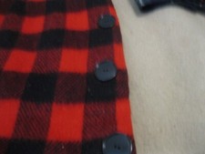 VINTAGE BLACK RED BUFFALO PLAID SZ S WOOL SKIRT 26WX27L