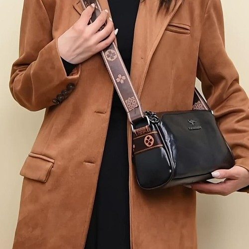 Genuine Soft Leather Luxury Crossbody Bags Designer Brand Ladies Shoulder Purses - Picture 18 of 28
