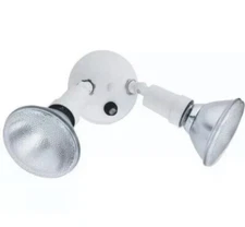 Lithonia OFTH 300PR 120 P WH M12 2-Light Dusk-to-Dawn Twin PAR Holder Security