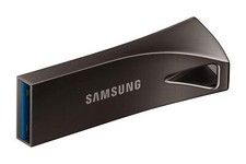 SAMSUNG BAR Plus 64GB - 300MB/s USB 3.1 Flash Drive Titan Gray MUF-64BE4/AM 