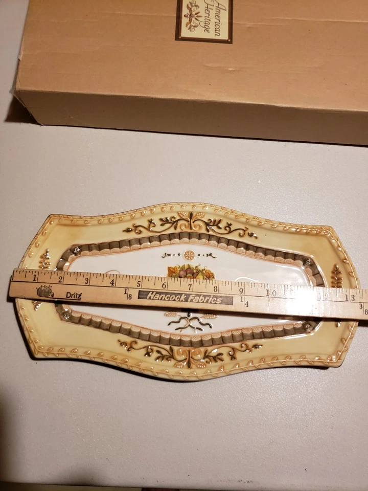 "Give Thanks" Serving Tray Dish by Amscan 13X6" Grateful NEW - Image 2 of 4