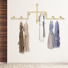 Iron Wall-mounted Gold Commercial Dress Commercial Clothes Hanger Modern