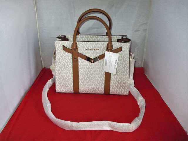 signature nouveau hamilton large leather satchel