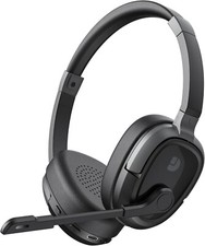 Bluetooth Headset, Bluetooth Headphones with Microphone Mute, 65Hrs Working Time