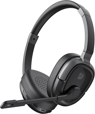 Bluetooth Headset, Bluetooth Headphones with Microphone Mute, 65Hrs Working Time