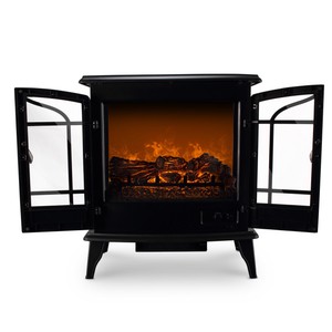 25 Freestanding Electric 1400w Fireplace Heater Infrared Quartz