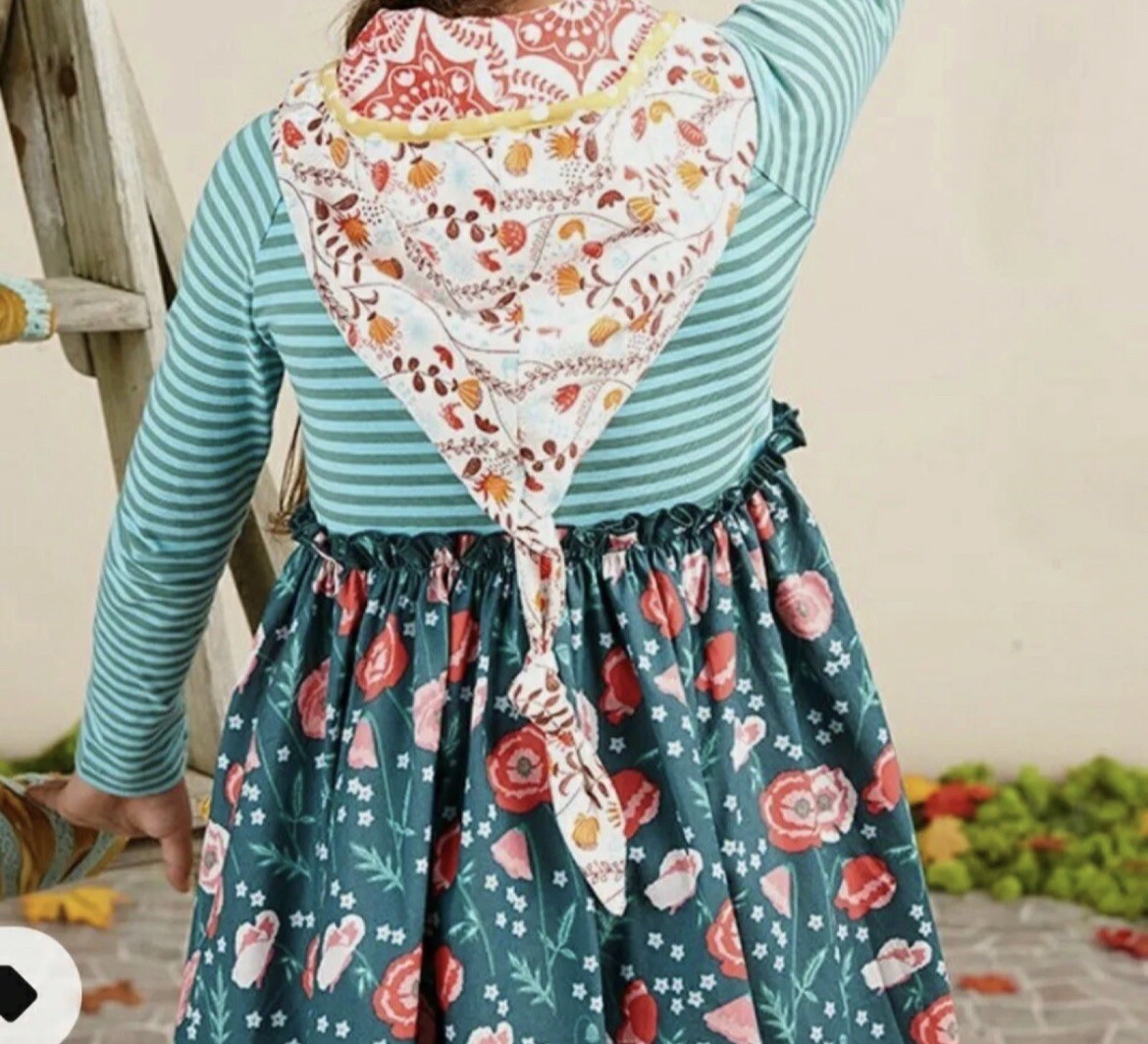 matilda jane cotton stem dress G03-Matilda Jane, 12-18M, s/s cotton dress, Crayon