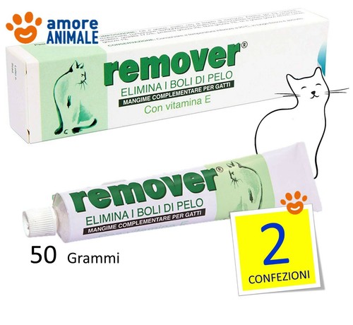 2 CONFEZIONI - Remover 50 gr pasta per gatto - Elimina i boli di pelo nei gatti - Imagen 2 de 2