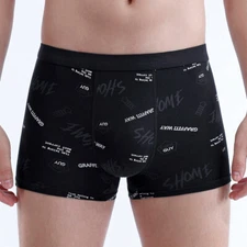Men's Underwear Printed Breathable Flat Angle Underwear 3D Four Angle Underwear