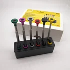 Bergeon 7778 6 Piece Screwdriver Set with Spare Blades and Screwdriver Stand