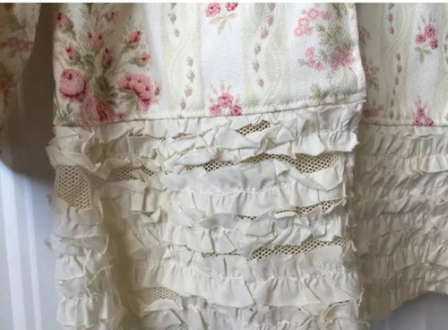 $248 EDEN'S BOUQUET TAGLIA 4T ROSA ROMANTICA GIACCA SETA FLOREALE ragazza boutique - Foto 2 di 10