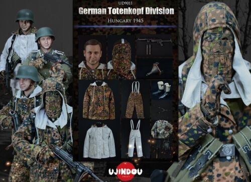 UJINDOU UD9011 1/6 WWII German Totenkopf Division Hungary 1945 Action Figure Toy - Foto 1 di 16