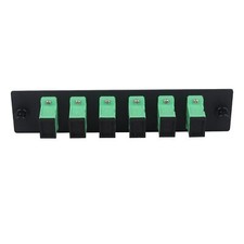 - 6 Fibers SC to SC APC Single Mode Fiber Patch Panel with 6 pcs SC/SC APC Si...