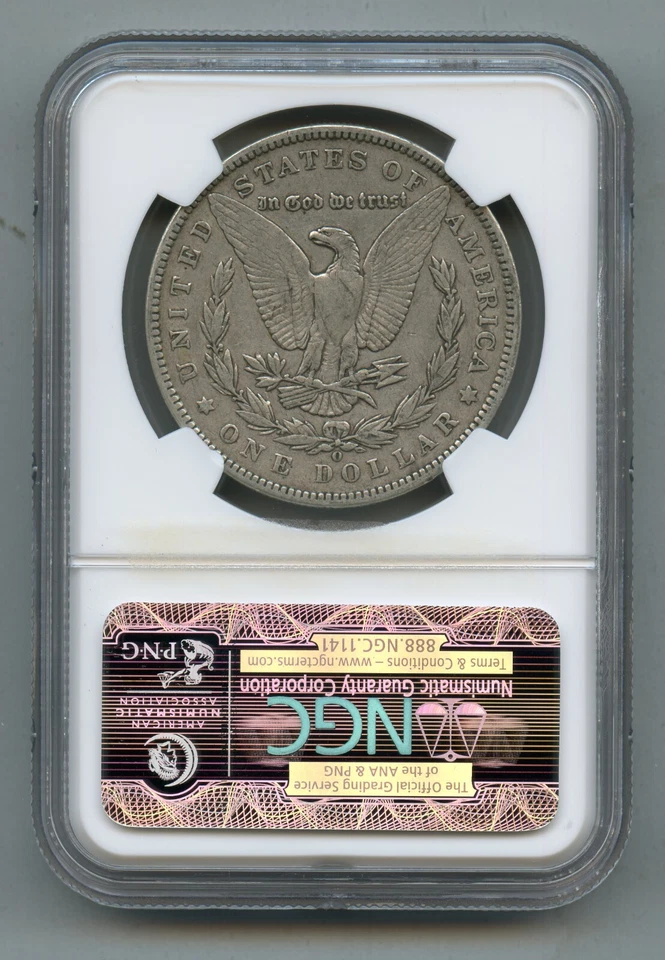 1893 O Morgan Silver Dollar NGC VF 30 - Image 2 of 4