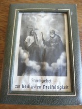 Altes Aufstellbild Sturmgebet zur heiligsten Dreifaltigkeit