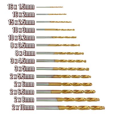 99 Pc Piece Titanium Coated HSS Drill Bit Set and Case Plastic Wood ...
