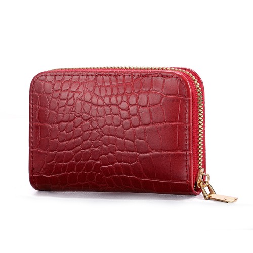 Reißverschluss Mini Geldbörse Brieftasche Karte Kleingeld Tasche Münzfach Krokodil Muster Halter USA - Bild 23 von 31