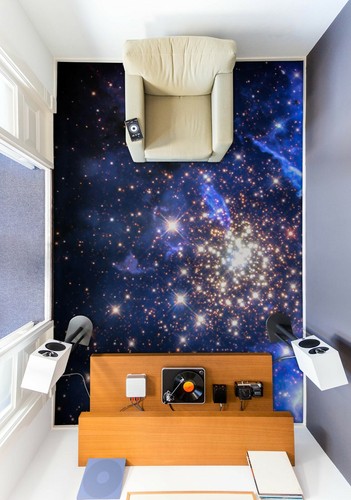 3D Blue Star 1995 Floor WallPaper Murals Wall Print Decal UK Zoe - Picture 2 of 5