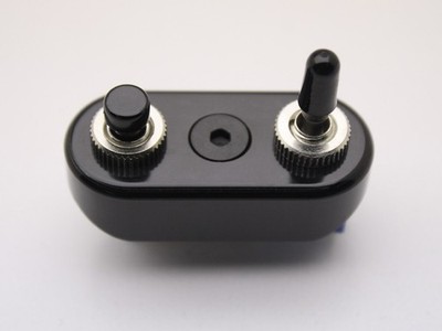 Switch Block 7/8'' Mini Black Push & Toggle POSH Custom Cafe Racer Bobber Chopper