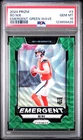 2024 PANINI PRIZM EMERGENT GREEN WAVE #3 BO NIX ROOKIE RC PSA 10