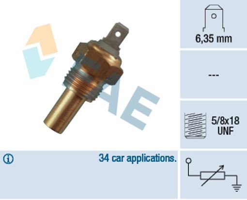 Fae Sensor, Kühlmitteltemperatur Größe 5 31360 - Bild 4
