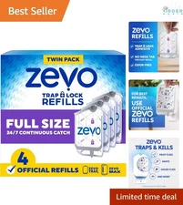 Insect Trap Refill Cartridges 4-Pack for Indoor Fly & Gnat Catcher