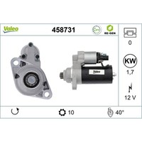 Anlasser Starter 12 V 1,7 Kw 10 ZäHne Valeo FüR U.A. Seat Cordoba