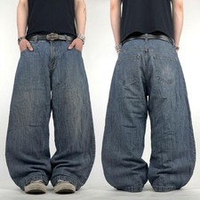Vintage y2k skater archive baggy wide leg rare stonewash cyber jeans