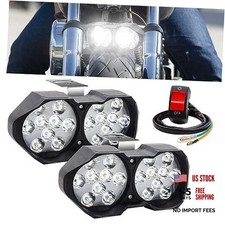 Motorcycle Driving Lights LED Fog Spotlight Daytime Running Lights, Super