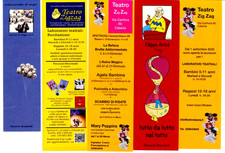 LOTTO 5 SEGNALIBRI NUOVI  LOCALI - TEATRO ZIG ZAG DI FILIPPO ARICO' A CATANIA