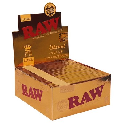 50x RAW Classic King Size Slim ETHEREAL Papers à 32 Blatt - 1 Box