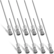 10 Pcs Wire Brush Extended Cleaning End Brushes 3 Mm Mandrel Rust Paint Removal