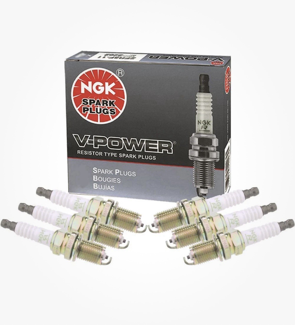 NGK 5238 V-Power Spark Plugs R5671A-9 - 4 Pack