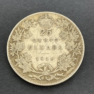 Canada 50 Cents 1916 KM#25 Silver .925 0.346 ASW