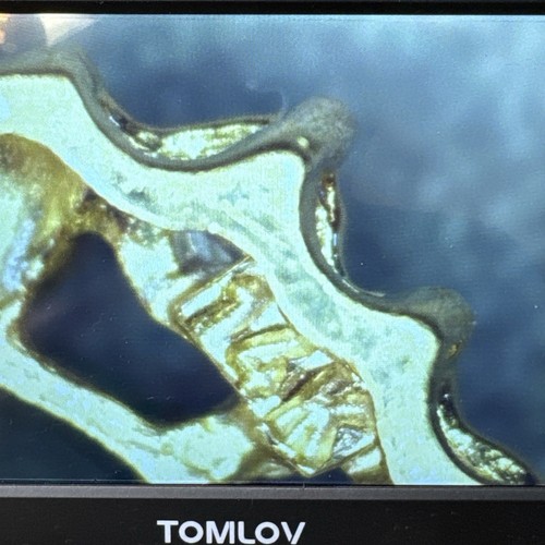 Pendientes Nissko de oro verde con diamantes y zafiros de 14 quilates de 2,3 gramos - Imagen 8 de 11