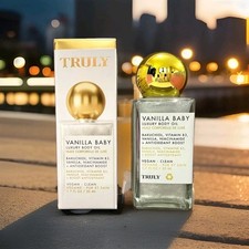TRULY VANILLA BABY LUXURY BODY OIL TIGHTENING SHIMMER NIB 1.7 fl oz 50ml NEW
