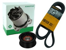 CONTI Keilrippenriemen +Rolle Wapu VW Golf 3 Passat Corrado FORD 2.8 2.9 o.Klima