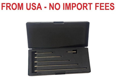 6pcs Dial Indicator Extension Stem Rod, 1'',2'',3'',4'',5'',6'',Electrical Digital Ind