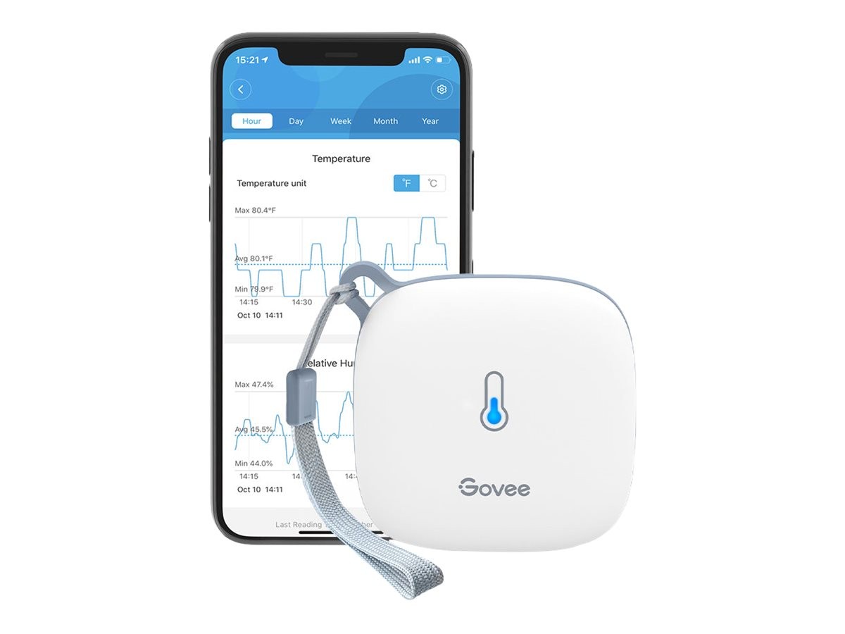 Govee WiFi Thermometer Hygro- meter kabellos H5179001