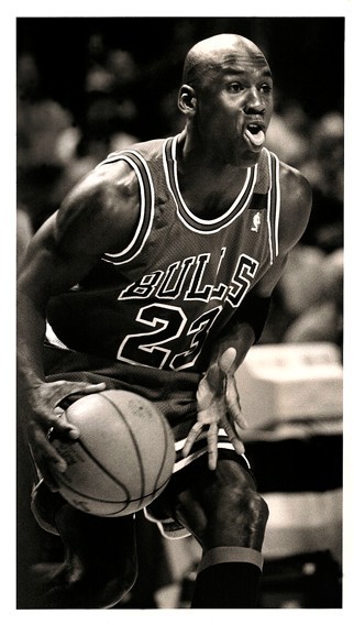 Michael Jordan Chicago Bulls NBA 1992 Type 1 Original Archival 8" x 10" B&W NEW