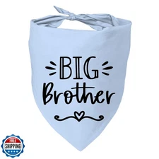 Big Brother Dog Bandanas, Pet Dog Triangle Scarf for Small Medium Large Pet, 