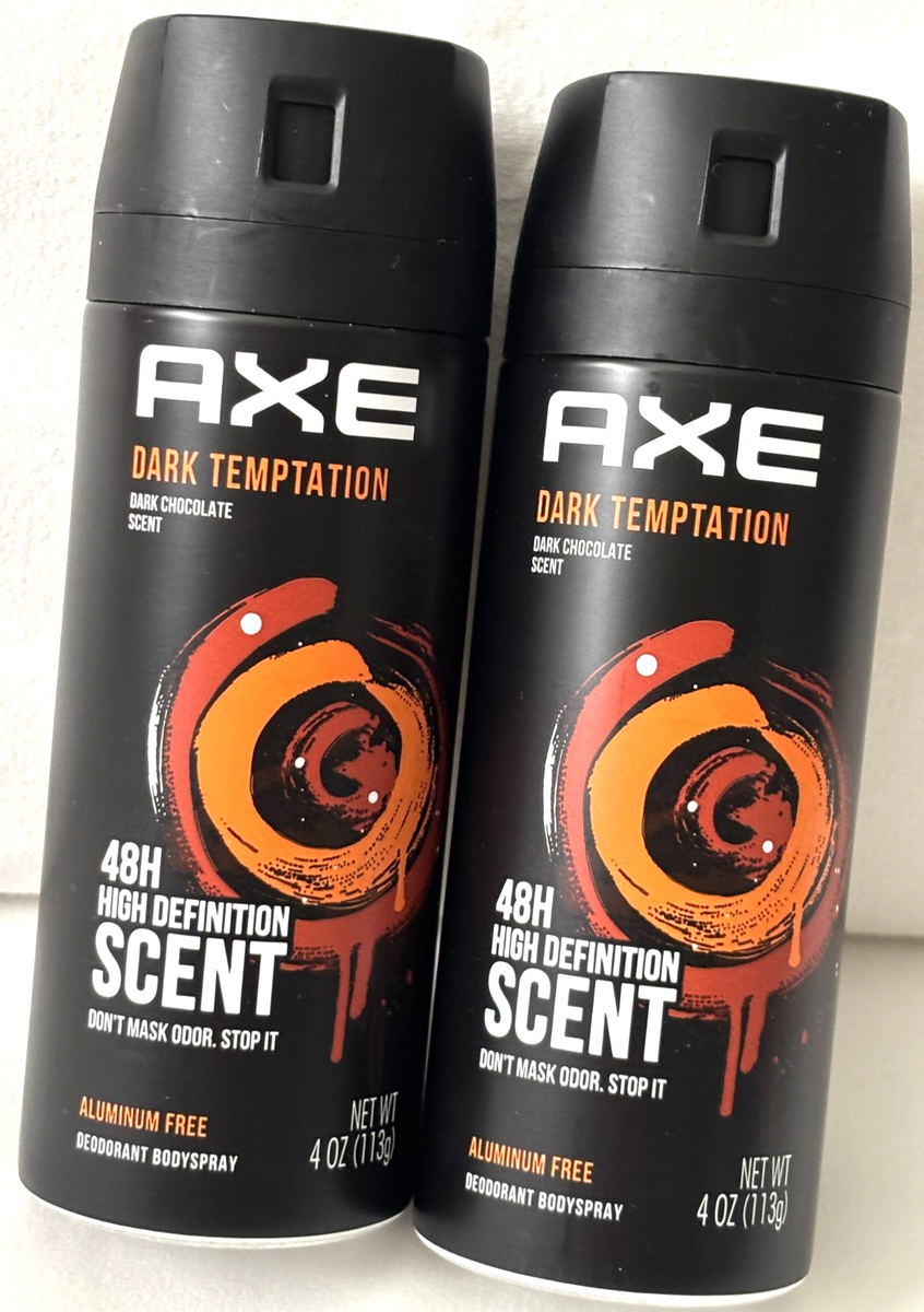 2) Axe Dark Temptation 72-Hour Deodorant Body Spray Smooth