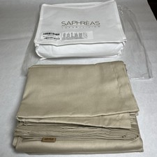 SAPHREAS Beige Duvet Cover Set Full Size 3pcs Soft Luxury Living