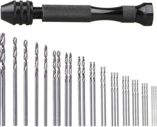 31PCS Mini Hand Drill Pin Vise Set Manual Key...