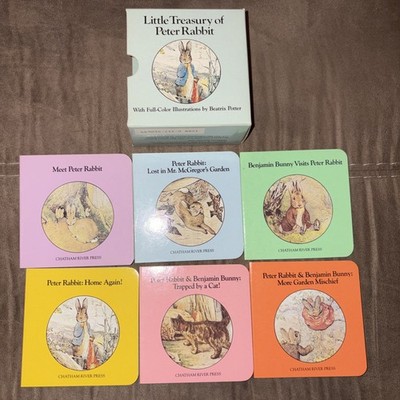 Little Treasury Of Peter Rabbit 6 MiniBoard Books Beatrix Potter Corey Nash 1983