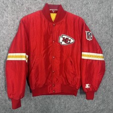 Vintage Kansas City Chiefs Jacket Mens Red NFL Football Pro Line Starter 90s