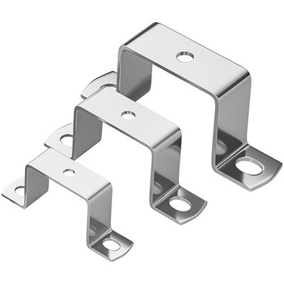 10mm~100mm Edelstahl VA2 Quadratrohrschelle Vierkantrohr Befestigungsschelle