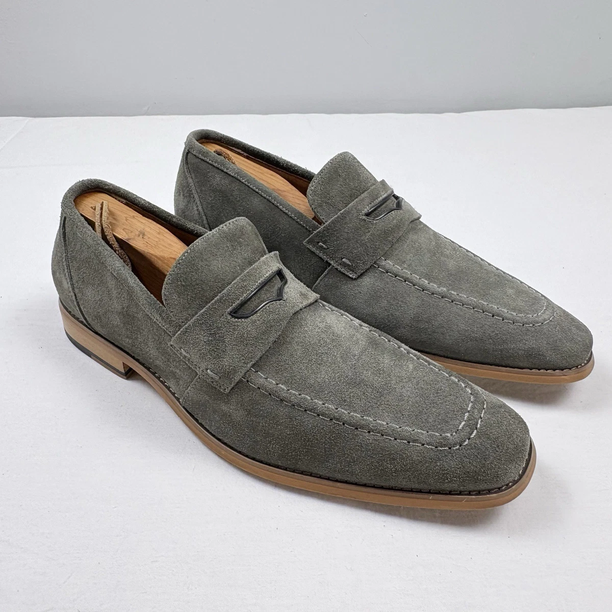 Oxford Suede Green Dress Shoes for Men for sale | eBay display picture 2